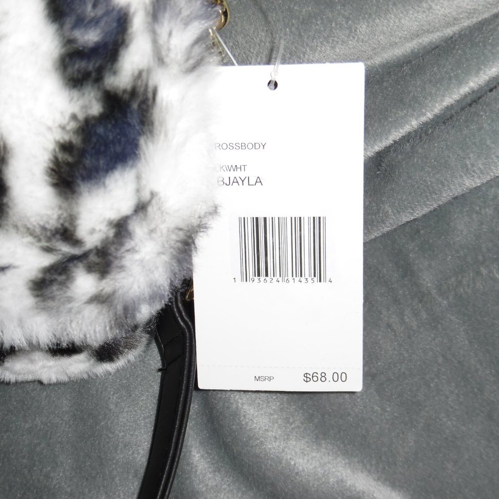 Betsey Johnson Jayla Leopard Faux Fur Bag - Picture 6 of 8